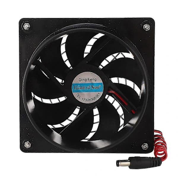 Nye Modeller Solcelleventilator Effektiv Varmeavledning Ventilasjon 50W Solcellepanel Vifte Kit 512V