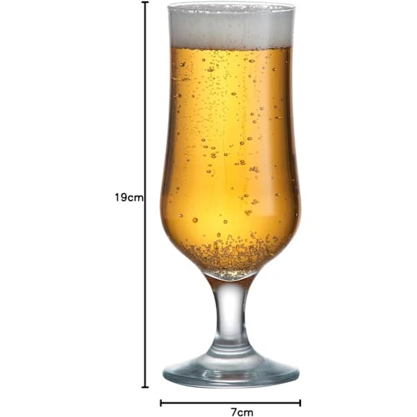 4 kpl Olutlasit jalalla, 35 CL 400ml