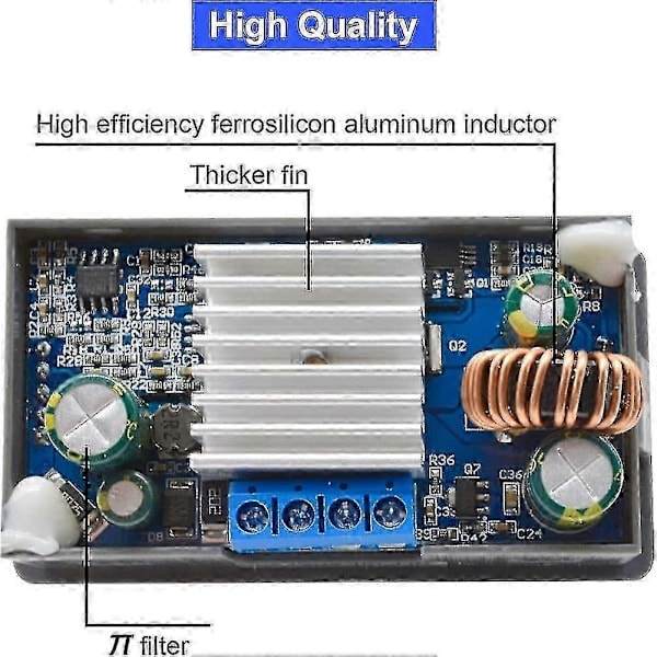 \"QD\" DC-DC Boost-konverter Variabel Spændingsregulator CC CV 0,5-30V 4A 5V 6V 12V 24V Reguleret Laborator