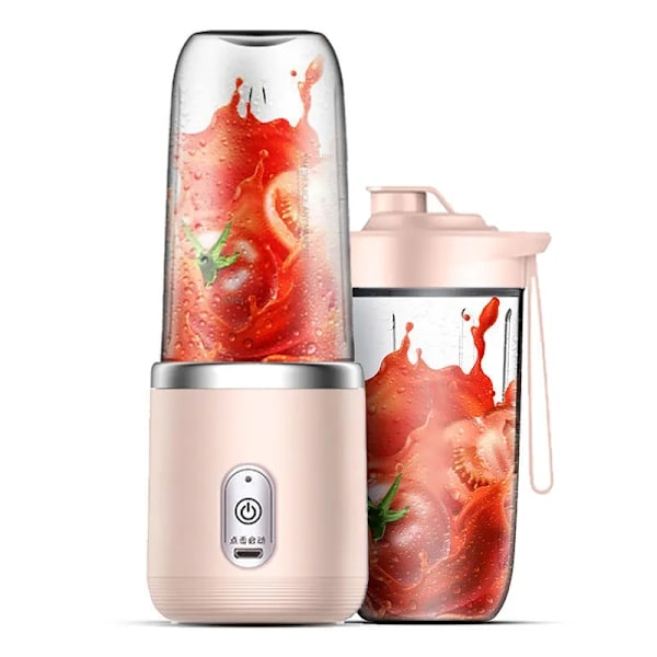 Kannettava smoothie-sekoitin, 400ml, pinkki