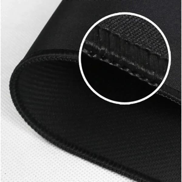 Mouse pad with stitched edges, non-slip rubber base, premium texture and waterproof mouse pad for computers, laptops, office - home, 26 x 21 cm, 3 mm