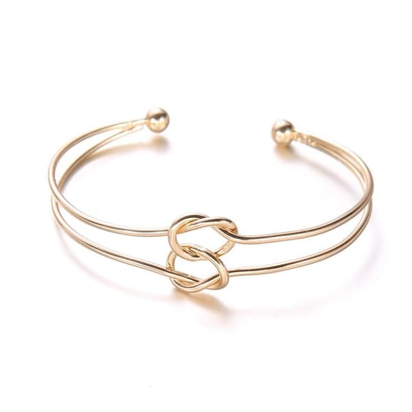 4-pak Elegante Minimalistiske Armbånd Guld Kæde Cuff_qq