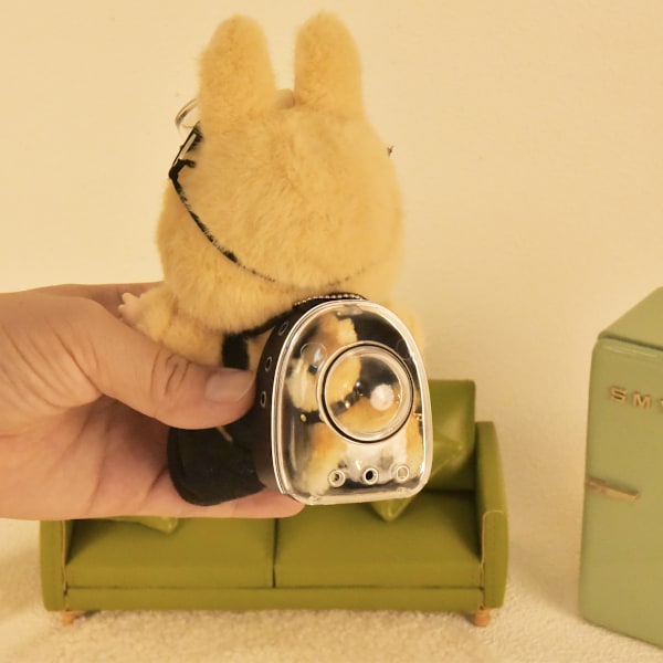 /QU/Labubu Kläder 17cm Dockor Labubu Klädd Blind Box Labbub Docktillbehör mini soffa Green