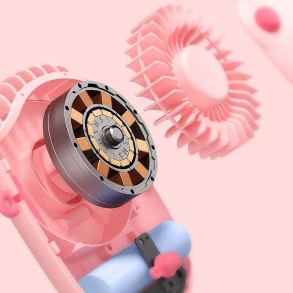 Katttass Hængende Hals Mini Ventilator - Hvid