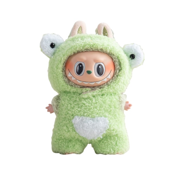 Söt Klänning Outfit Endast Kläder 17cm Hänge Drawbrawing Godis Kjol Hårnål Labubu Nyckelring Babykläder Jul Unisex TVÄTTAD 6