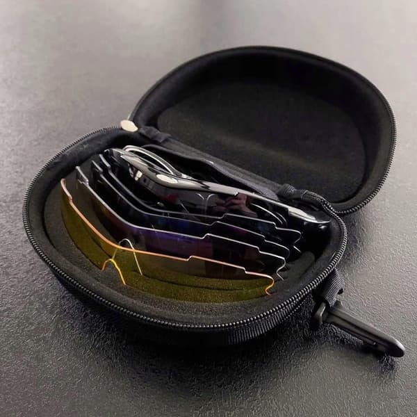 \"QD\" Polarizing cycling glasses with 5 different lenses