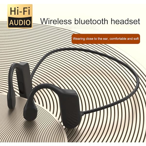 Benledningshovedtelefoner - BL09 Bluetooth-hovedtelefoner IPX5 - Sort