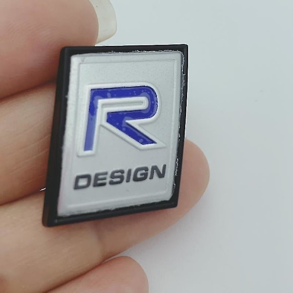 [QD] Volvo 3D Metall R Design Logo Emblem Märke Dekaler Bil Klistermärke för Volvo Ocean V40 V60 V90 Xc60 Xc90 Xc40 S60 S90 S80 C30 -xx svart blå