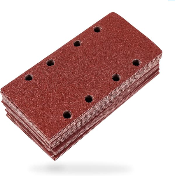 Pakke med 40 stykker sandpapir, 93 x 185 mm