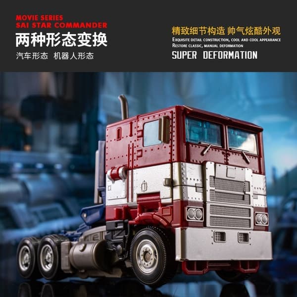 Transformerande Robotbil Legering Commander Optimus Prime Actionfigur - Barnfödelsedagspresent