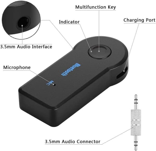 Bluetooth-mottaker - Lydmottaker - Bluetooth-mottaker med handsfree