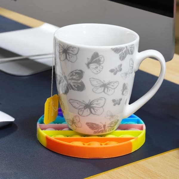 /QD/Pop It, Fidget Leksak med Bubblor - Rund