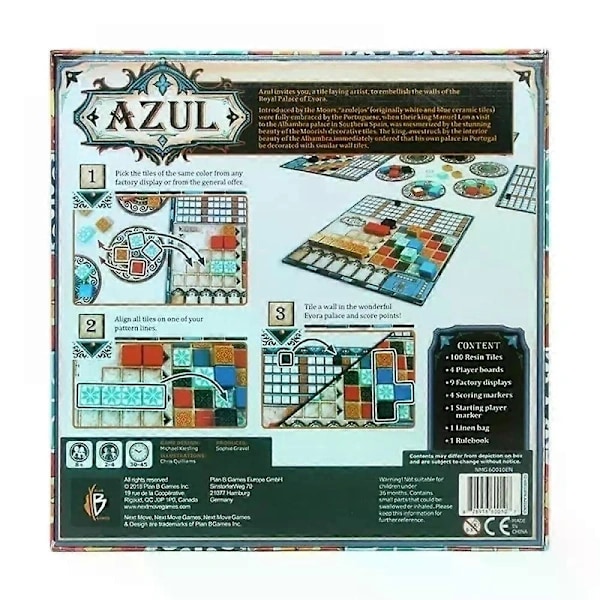 Azul brädspel, förseglat, 2-4 spelare