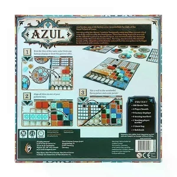 Azul lautapeli, sinetöity, 2-4 pelaajaa