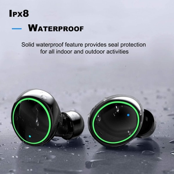 [QD] Bluetooth-hodetelefoner, trådløst Hi-Fi stereo headset, Bluetooth 5.1 hodetelefoner, innebygd mikrofon, egnet for smarttelefoner