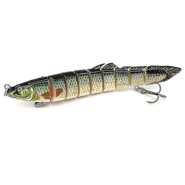 QD-14cm 20g Fiskeagn Ål 9 Segment Multi-Link Synkende Wobbler for Gjedde Abbor Swimbaits Crankbait