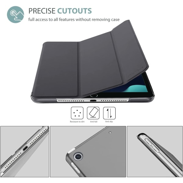 [QD] Slim Stativ Hårt Bakskal Skyddande Smart Cover Fodral