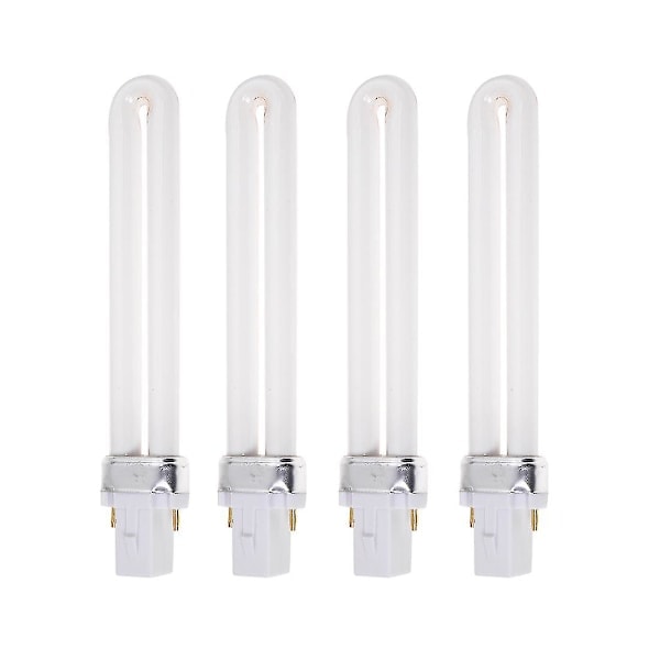 QD-4 stk 9W UV-lampe Pære Rør Erstatning for 36W UV Herdelampe