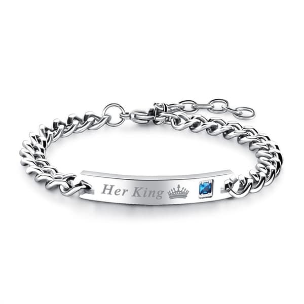 /QD/Kjærlighetsarmbånd - Parsmykker - Her King / His Queen