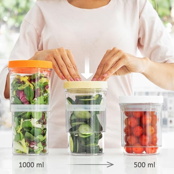 /QD/3x Adjustable Food Containers