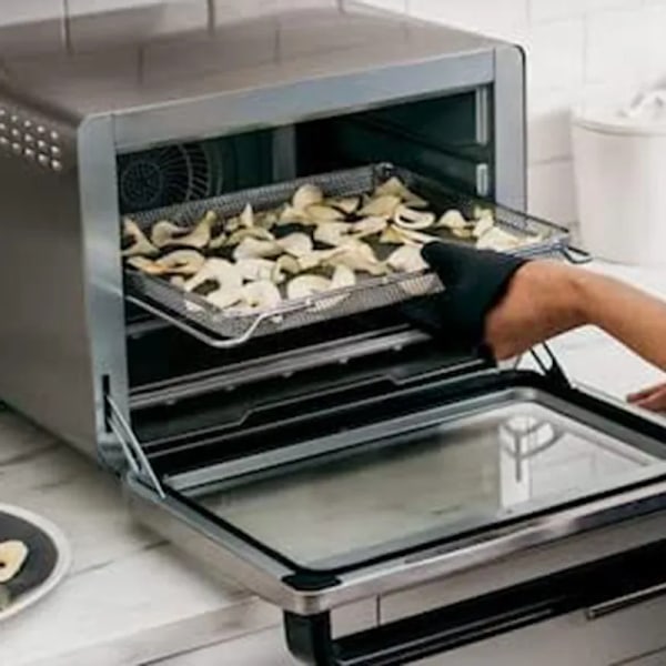 QU.Air Fryer Rostningskorg Bricka Dehydratorställ För Pommes/Bacon/Kyckling Ugn Grill 517C
