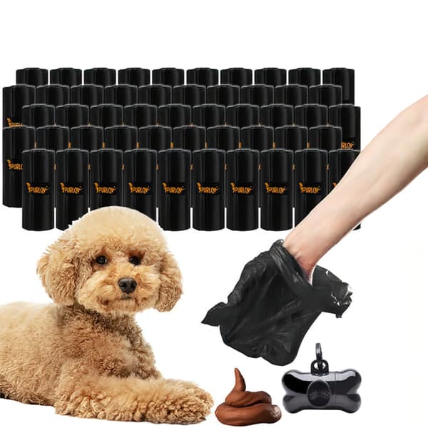 1000-pack - Bajspåsar med hållare / Hundbajspåsar - 50 rullar