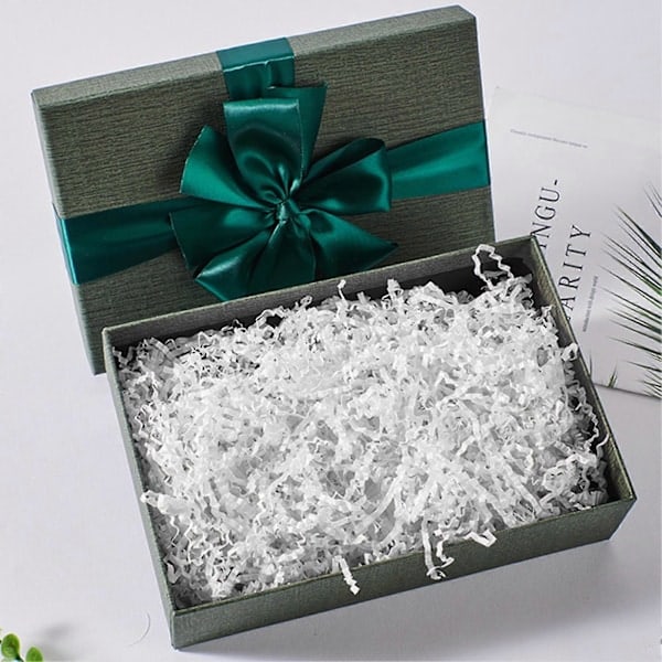 \"QD\" Sinknap Raffiapapper Färgglatt Dekorativt Miljövänligt Presentförpackningsmaterial Raffia Strimlat Papper för Fest Ljusgul