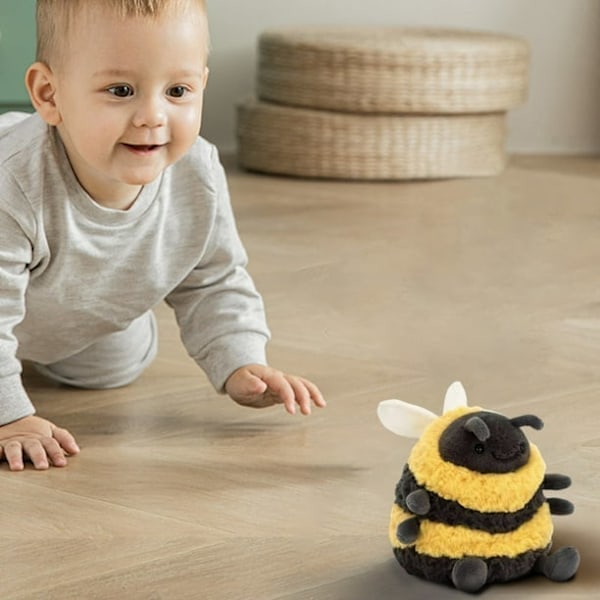 [QD] Jellycat Albee Bee Vårplysch - 16 cm Bi-Gosedjur, Mjukt Gosedjur för Barn & Vuxna, Mysig Vårdekoration