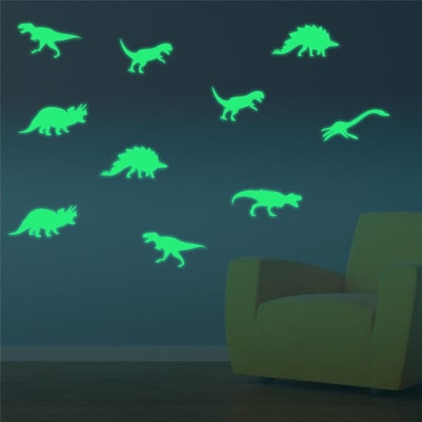/QD/Självlysande Dinosaurier - 9-pack