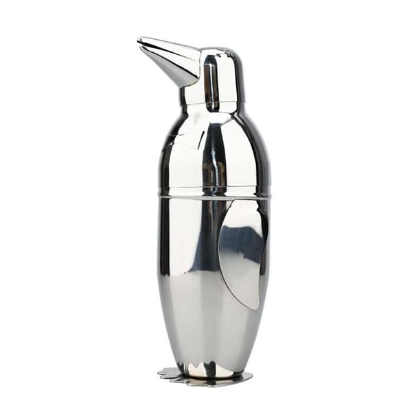 1 stk. Pingvin Cocktail Shaker, Rustfrit Stål, Spejlfinish, Rummer 500 ML
