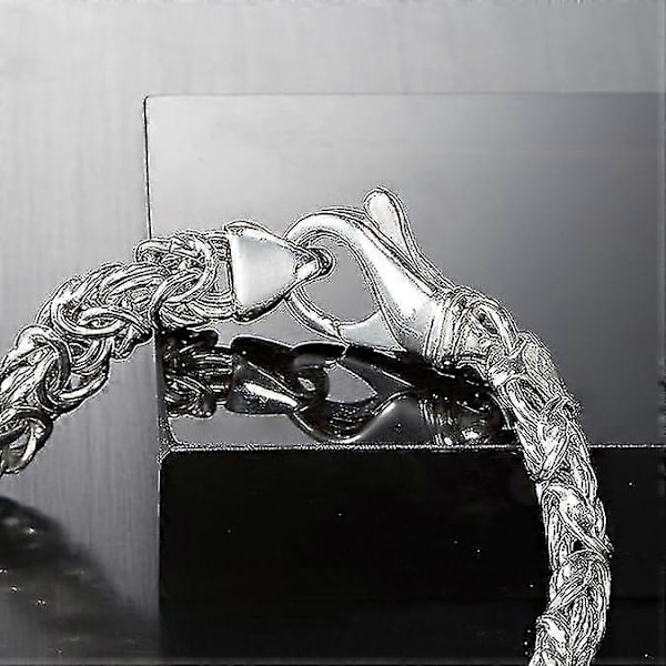 \"QD\" Litet Byzantinskt Armband i Sterling Silver