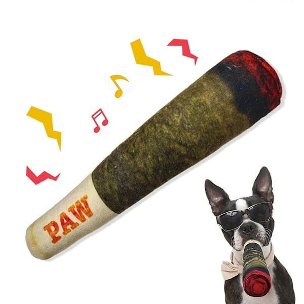 QU/Stor PAW-formad LED-leksak för hundar med pipande ljud - Plysch - Populär