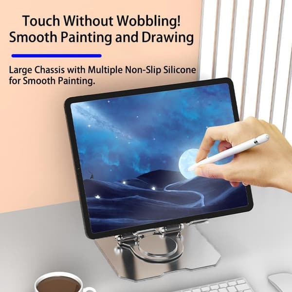 Foldbart Laptopstativ, Magnetisk Aluminium, til Kontor, Tablet & Laptop Universal
