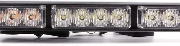 16w 4x4 Led Strobe Trafiklys Advarselslys Nødblink Advarselslys (gul + hvid)