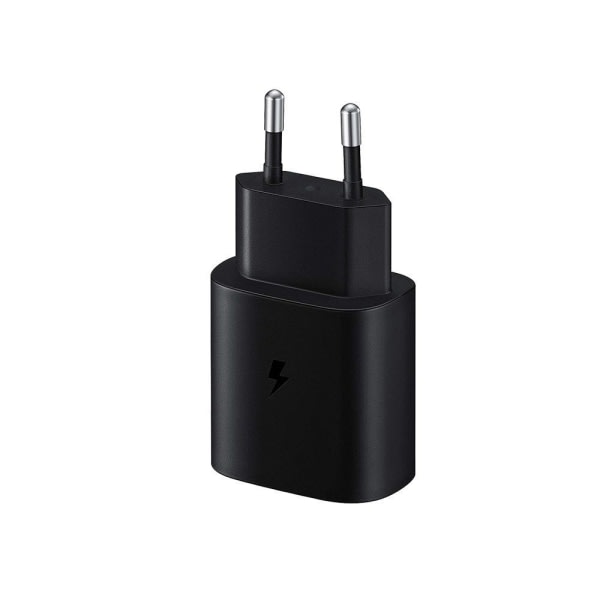 25W snabbladdare, USB Typ C-kontakt (utan kabel) (1 st) Svart