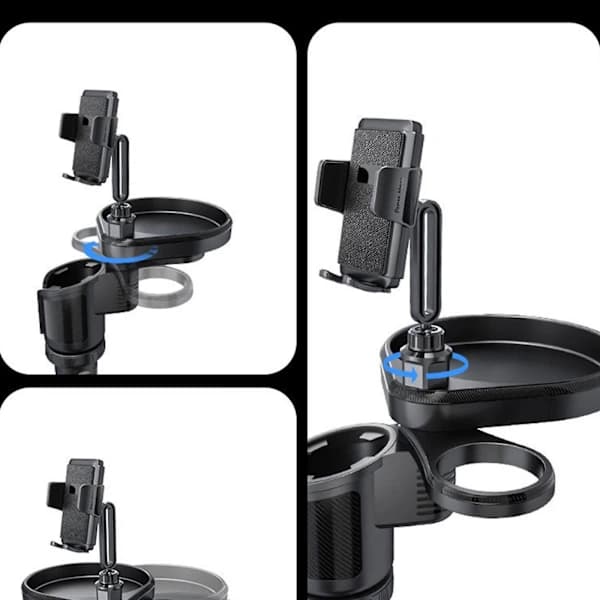 Bil Koppholder Ekspander Oppbevaring Drikke Organizer Lastebiler Telefonholder og Brett