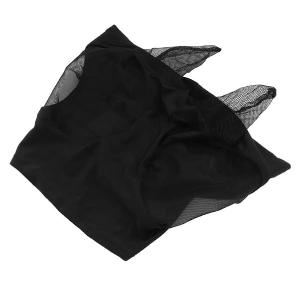 Heste flue maske med ørebeskyttelse - Åndbar & Elastisk - Sort