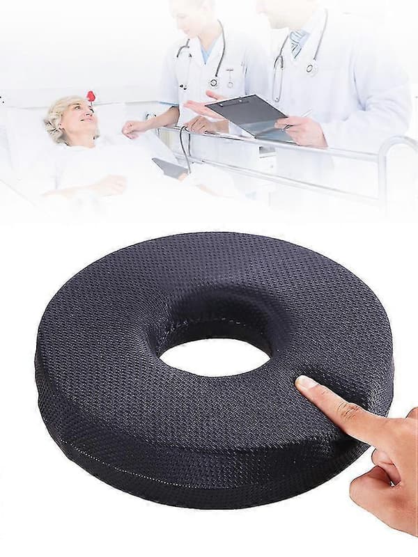 Halebenssmertelindring Memory Foam Donut Ring Rullestol Setepute Pute