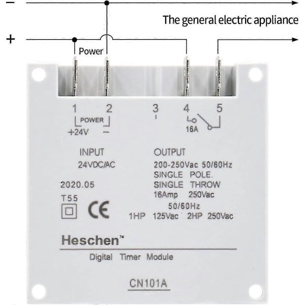 \"QD\"CN101A 24V Digitaalinen LCD-ajastinrele - Virta Viikoittain Ohjelmoitava Ajastin
