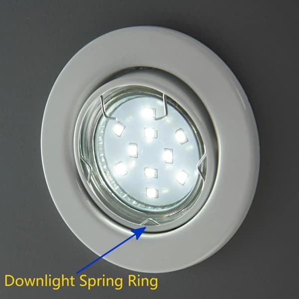 [18 stk.] GU10 MR11 Ring Clip Clips - 35 og 50 mm diameter [EE]
