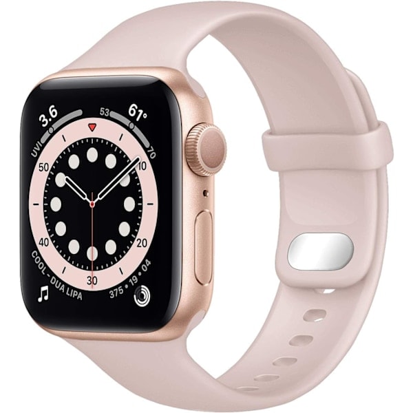 [QD] Yhteensopiva Apple Watch -rannekkeen 38 mm / 40 mm / 41 mm kanssa, korvaava ranneke iWatch Series SE 9 8 7 6 5 4 3 2 1 -kelloon (vaaleanpunainen hiekka)