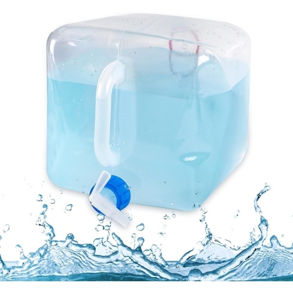 QU/Richeer 4-pack hopfällbara vattenbehållare 10L/20L Flexibel vattenbehållare Hopfällbar vattenbehållare BPA-fri för utomhuscamping