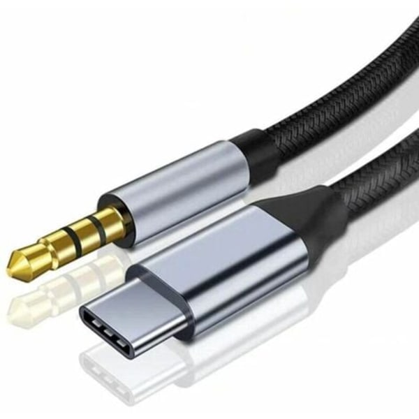 QU/USB C Aux -kaapeli, Type C uros - 3,5 mm urosliitinadapteri, äänijatkokaapeli autostereolle, kaiuttimelle, kuulokkeille Samsung Gala