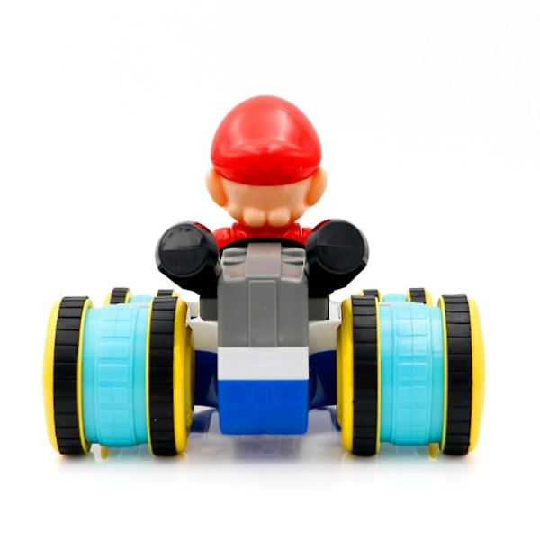 [QD] Super Mario Bros Kart Kauko-ohjattavat autot Mario Luigi Rc Racing Lelu äänillä ja valoilla Lasten syntymäpäivälahja Punainen