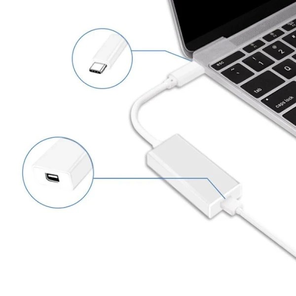 QU-Thunderbolt 3 (USB-C) till Thunderbolt 2-adapter, A