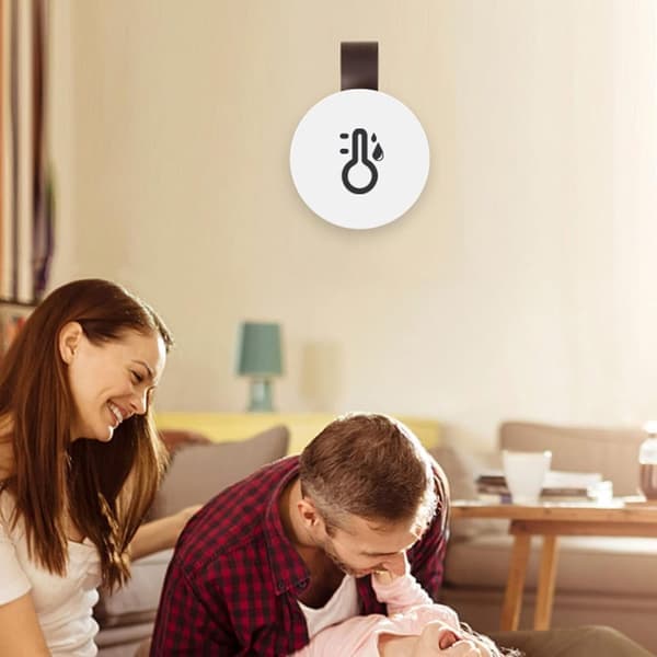 Smart Bluetooth 5.0 mini elektronisk termometer og hygrometer med datalagringsapp – termometer egnet for apotek og barnerom