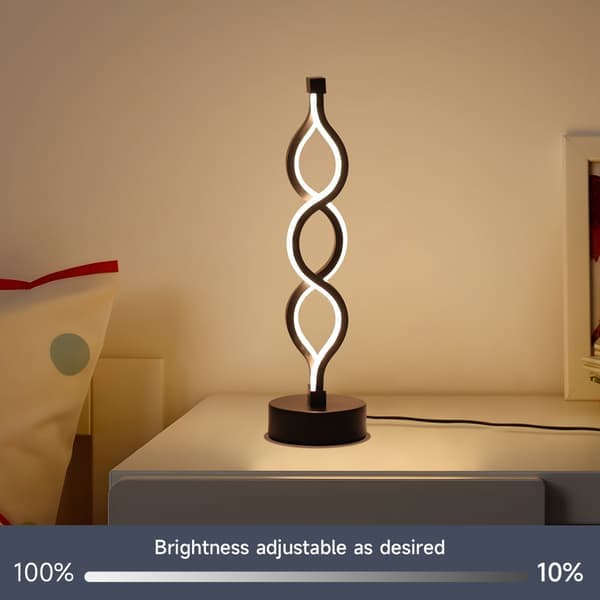 Bedroom Bedside Lamp - Table Lamp - 3-Color LED Desk Lamp - with USB Plug and Dimming