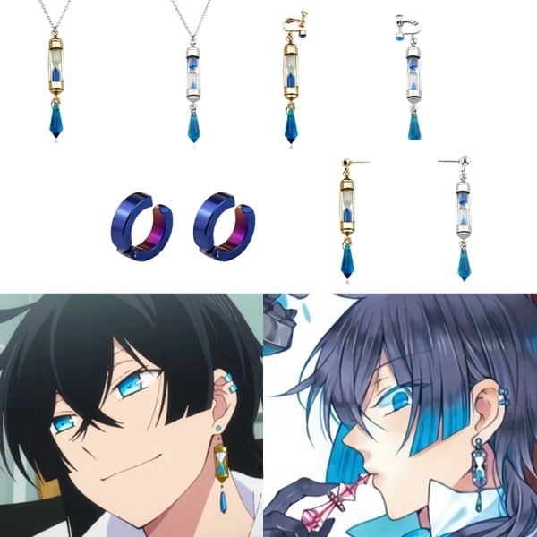 [QD] Anime Vanitas Korvakorut Cosplay Rekvisiitta Kuutio Tiimalasi Korvakoru