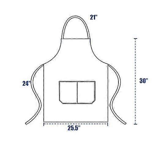 12-pack Solid Color Bib Aprons with 2 Pockets - Unisex Bulk Aprons Big Red