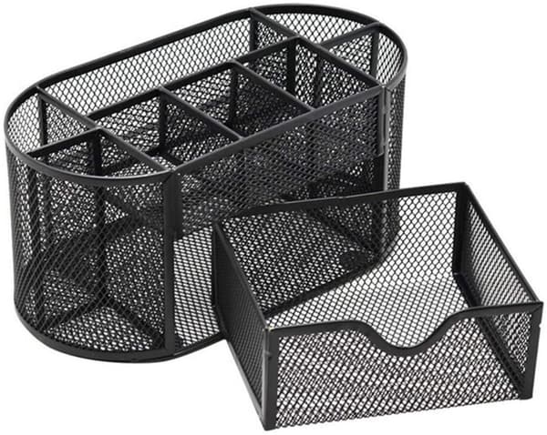 Skrivebordsorganisator, Pennholder, Skrivebordsskuff, 9 rom, Stål